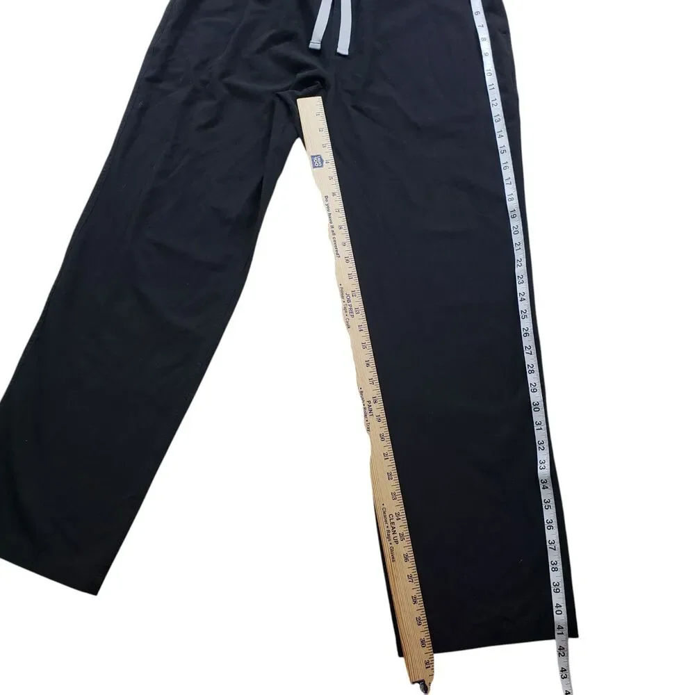 Figs Pisco Scub Pants Mens Large Black Drawstring Stretch Technical